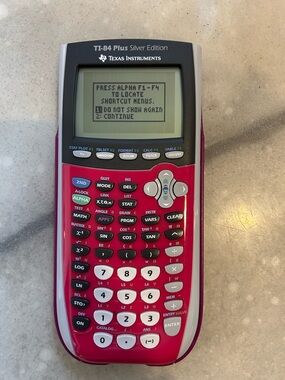 Texas Instruments TI-84 Plus Silver Edition Graphing Calculator - Pink and White